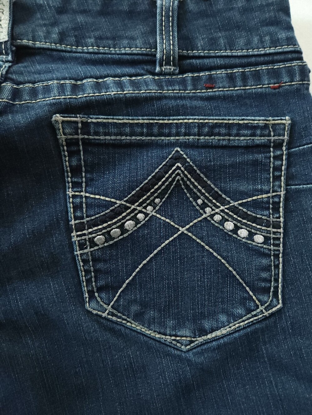 Ariat Eclipse Riding Work Mid Rise Bootcut Ranch Jean 33R Hem Slits - Picture 6 of 15